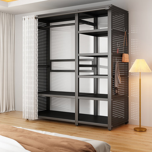 金属衣帽架家用卧室落地挂衣架