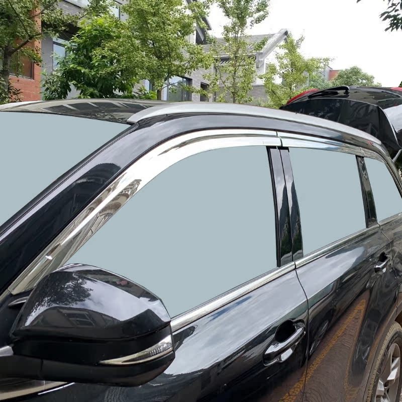 适用于丰田汉兰达晴雨挡车窗雨眉汽车窗户挡雨板防雨挡板挡雨条