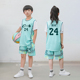 儿童假两件篮球服运动套装 大童女孩小学生短袖 球衣定制比赛服定制