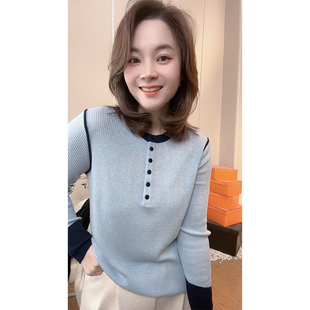 2025春季新款百搭针织上衣开衫外套女款显瘦时尚宽松毛衣
