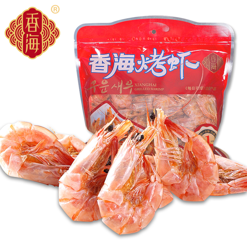 香海烤虾420g袋装温州特产对虾干货海鲜零食小吃儿童解馋休闲-封面