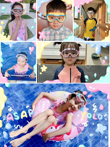 Детские водонепроницаемые очки для мальчиков для плавания без запотевания стекол, профессиональная плавательная шапочка, снаряжение, дайвинг