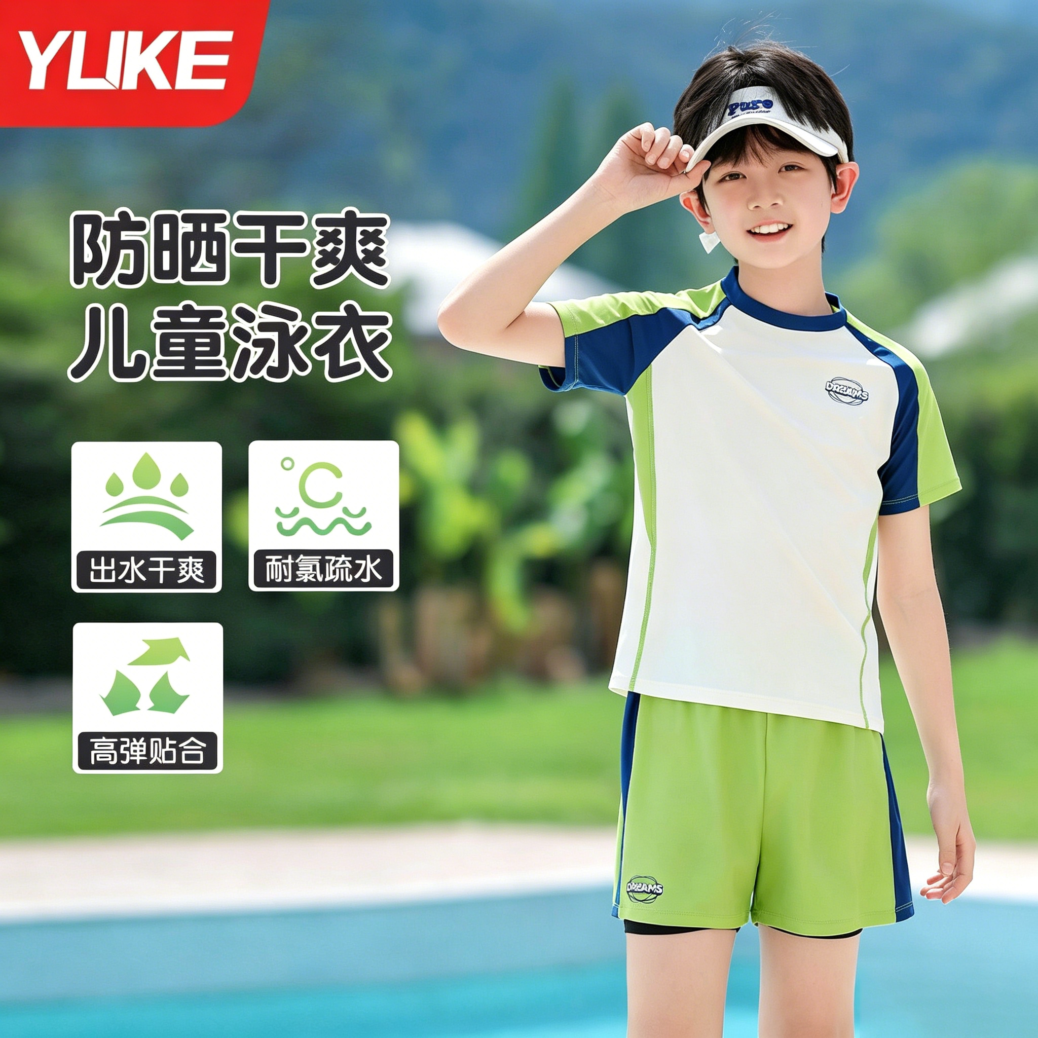 男童分体泳衣套装2026新款图片