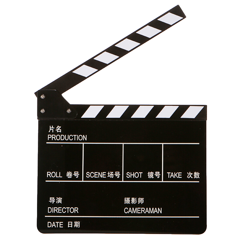 早行客电影场记板导演板黑白版黑板中英文场景版打板器标记版送笔使用感如何?