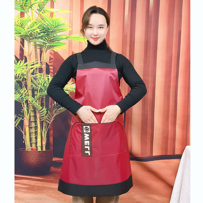 防水防油围裙工作服PVC新款厨房家用餐饮厨师做饭洗车上班干活
