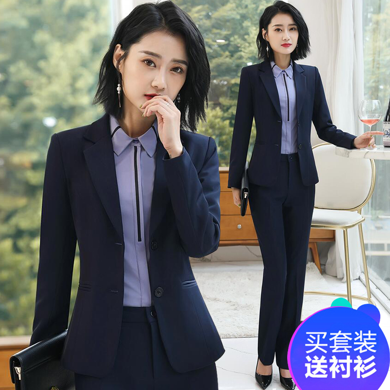 西装套装女春秋新款职业装气质女神范高端经理正装酒店前台工作服