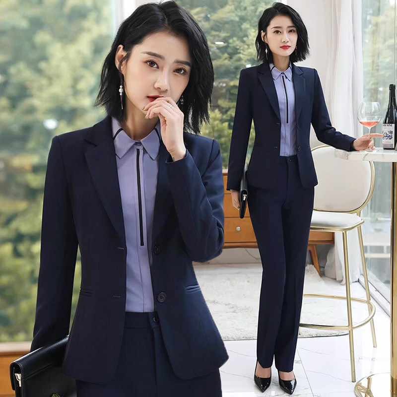 西装套装女职业装气质女神范经理正装西服外套工装酒店前台工作服