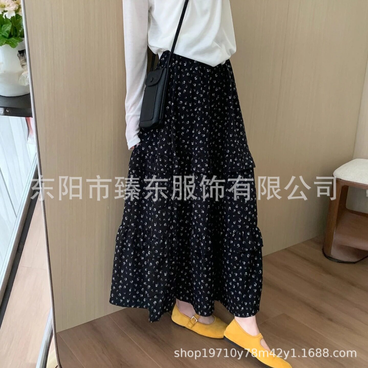 温柔气质碎花半身裙女款高腰显瘦半身裙