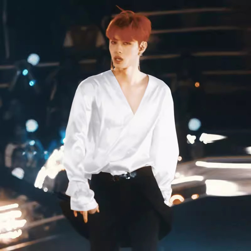 醋酸衬衫长袖宽松衬衣