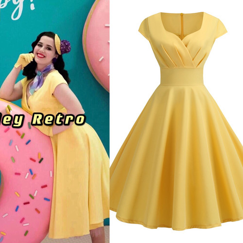 复古大码大摆舞蹈表演显瘦