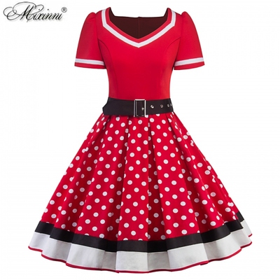 大码短袖女装显瘦中长款连衣裙