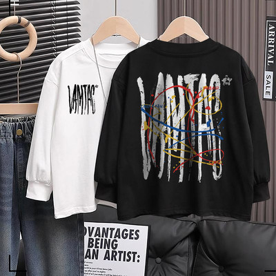 男童春秋纯棉长袖T恤打底衫上衣