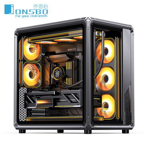 乔思伯X400海景房玻璃侧透机箱