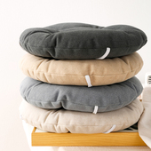 轻奢猫抓绒圆形加厚坐垫防滑椅子垫冬季 久坐圆凳学生座垫屁股垫子