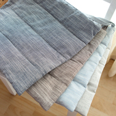 简约薄款 坐垫棉麻餐椅垫子防滑汽车四季 办公室学生板凳子久坐屁垫