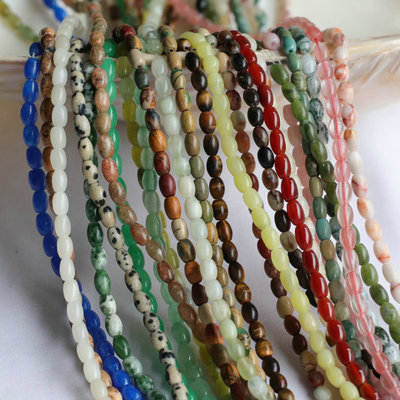 绿东陵图画diy4*6mm配件印度玛瑙