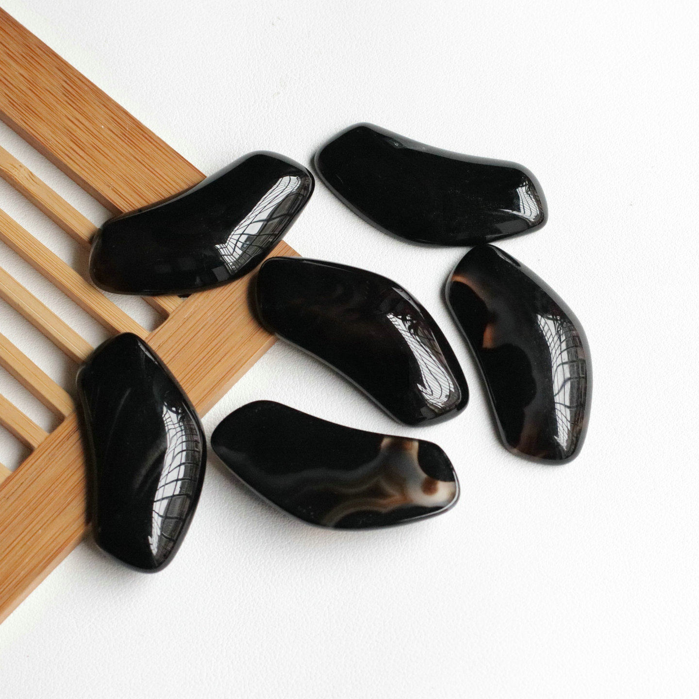 玛瑙天然黑玛瑙刮痧板