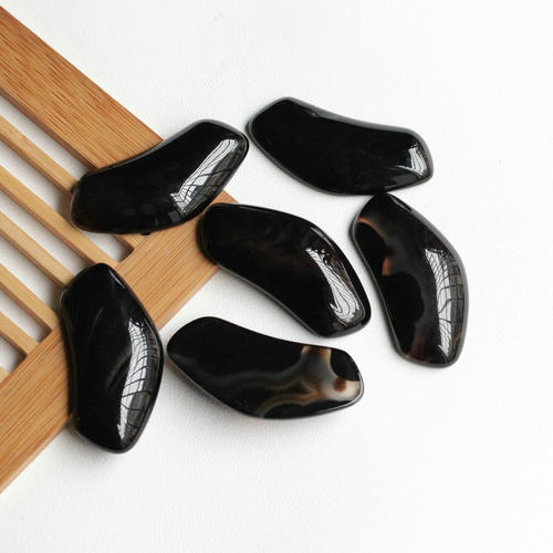 玛瑙天然黑玛瑙刮痧板