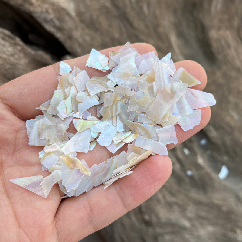 幻彩贝壳薄片 淡水珍珠贝壳碎片 美甲亮片 指甲工具diy材料配件