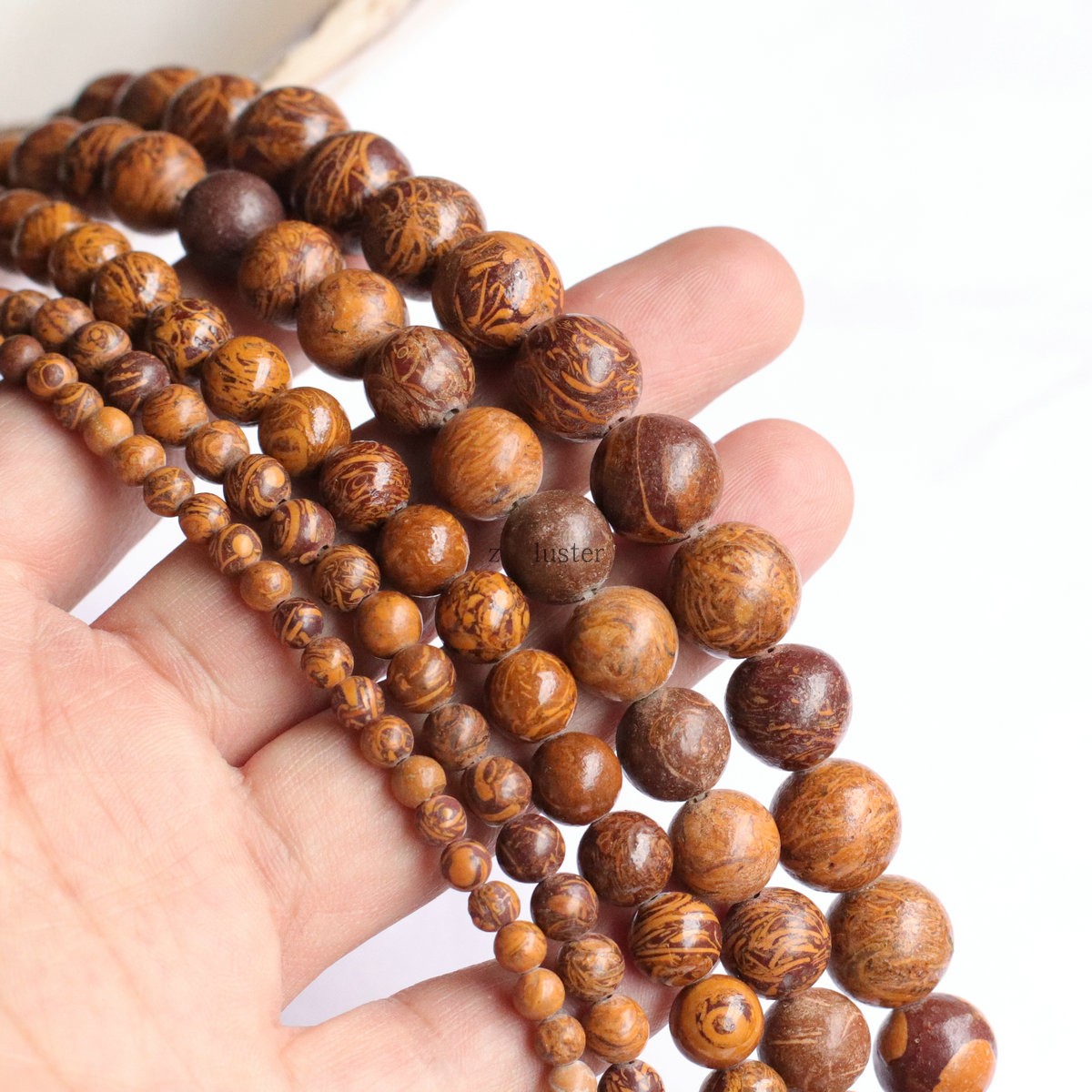 diy天然金丝配饰手串散珠