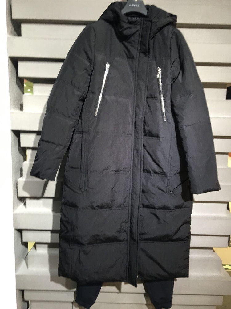 2020冬装 拉菲圣迪奥专柜正品新品连帽中长款直筒羽绒服s17462437