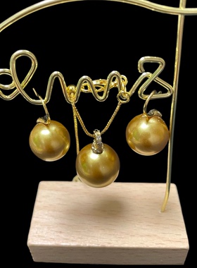 银S925大珠耳环女高跟鞋耳钩耳饰耳坠（不带链子）