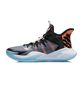 李宁篮球鞋新品暴风男子透气冰爽中帮篮球外场鞋ABFT033