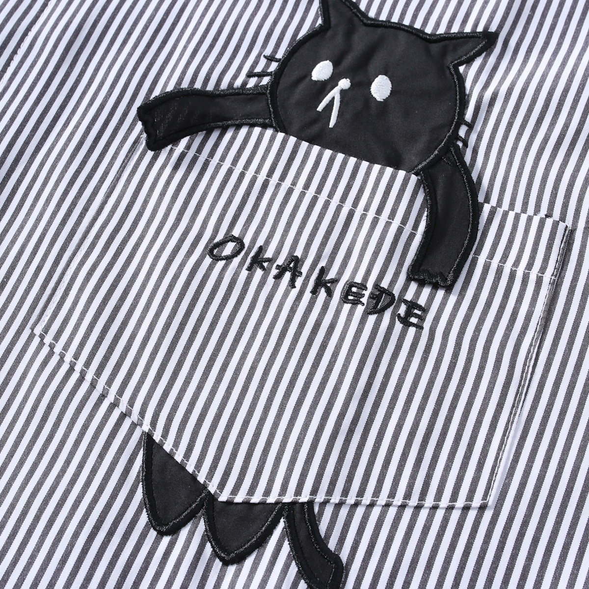 时尚休闲港风时尚小猫口袋衬衫长袖衬衣228-1128-P55,男装衬衫,星座228