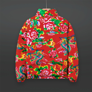 有报告50%绒东北大花保暖羽绒服羽绒衣228-1157-P150图片