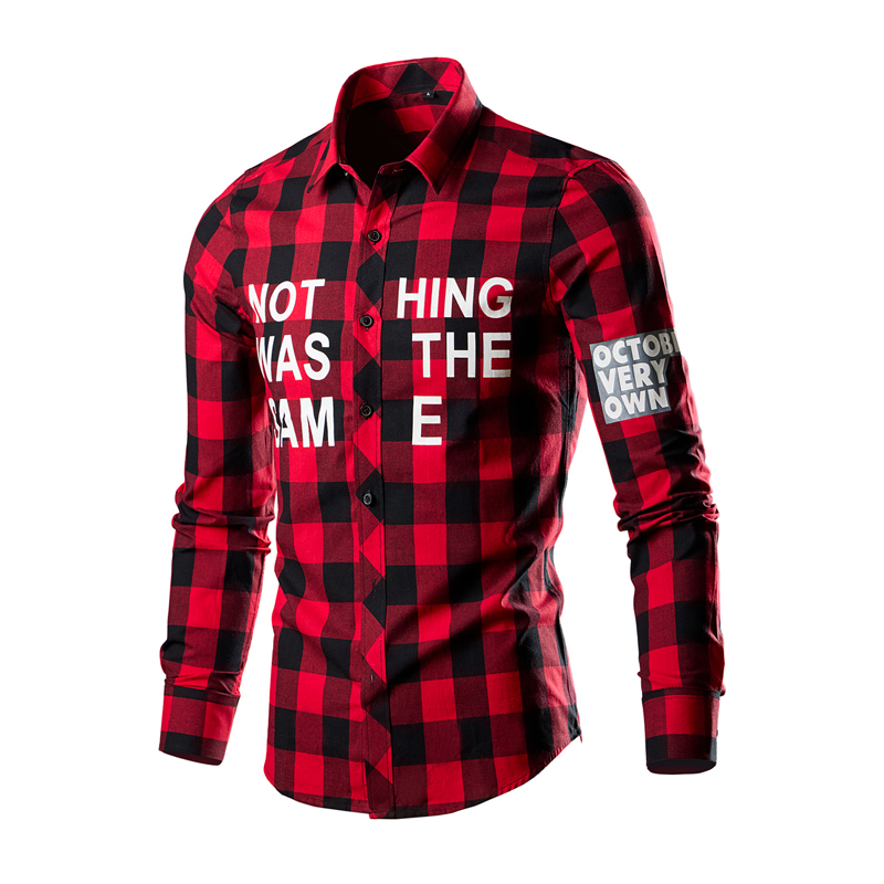 男士休闲多色格子衬衫长袖衬衫衬衣228-CS71-P15，男装衬衫，星座228