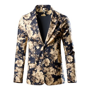 潮时尚精棉弹力活性印花西服西装228-1151西服P70。1152裤子P50图片