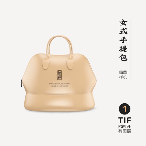 J373高端品牌logo提案女式手提包VI样机模板psd智能贴图mockup