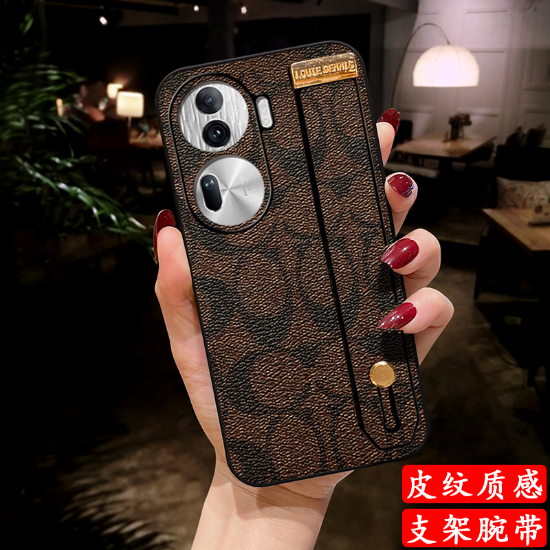 louiedennis适用oppo reno14手机壳reno13外壳reno12防摔11套pro+保护reno10皮质reno9套reno8腕带reno6硅胶7