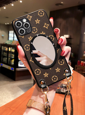 oppo reno9pro+手机壳reno8硅胶7se保护套reno6镜子reno5pro+斜跨4se防摔reno3pro女款5k肩带全包潮牌欧美壳