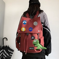 Красный динозавр, подвеска, значок