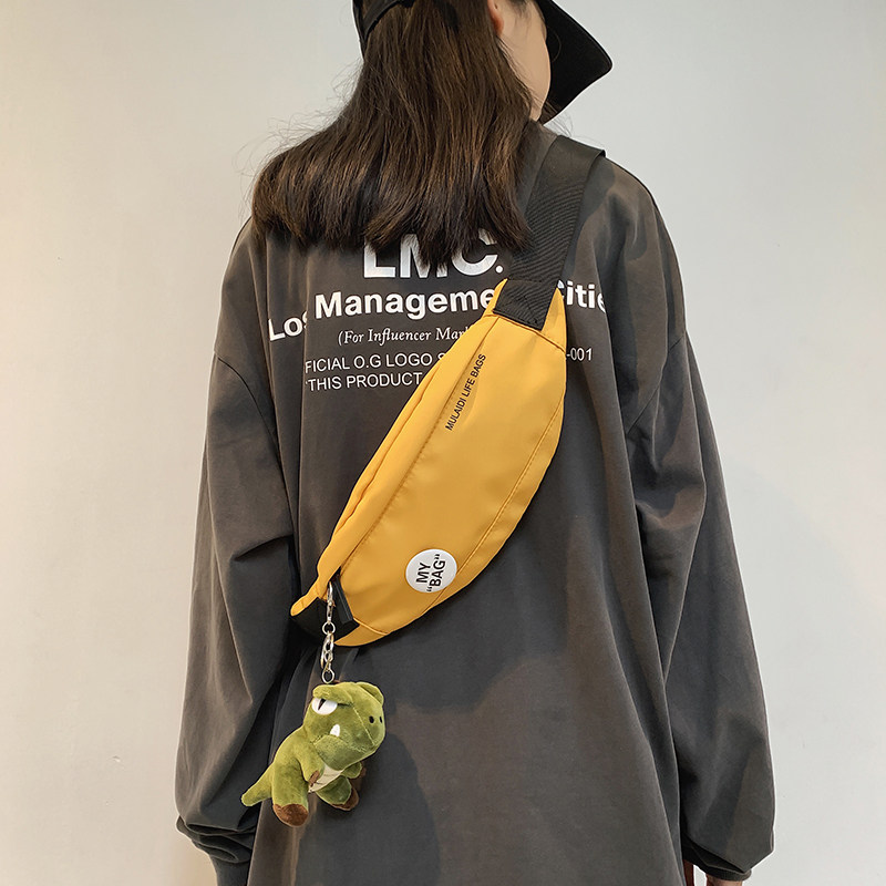 胸包男士斜挎包男潮牌学生新款ins潮腰包单肩包男休闲挎包小包女