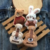 新款 饰配件 森系卡通布艺公仔小熊别针毛绒衣服胸针包包可爱配饰装