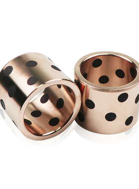 JDB石墨铜套法兰耐磨翻边无油衬套自润滑轴承 含油铜套加工定制