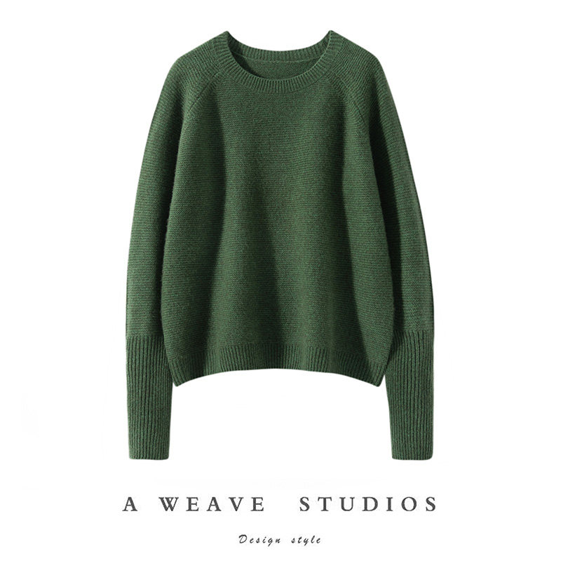 2024秋冬新款100%纯山羊绒女圆领套头毛衣纯色宽松简约针织打底衫,女装/女士精品,羊绒衫,淘宝优惠券,粉丝福利购,淘宝优惠卷