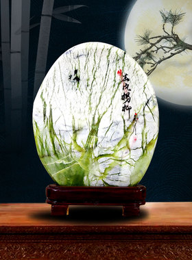 玉树石吉林雪花精品摆件