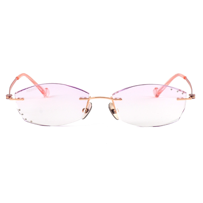 ambush近视眼镜女可配切边无框