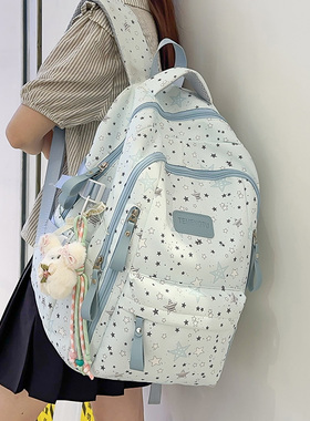 学院风轻便可爱书包初中生女生高中学生双肩包大学生旅行通勤背包