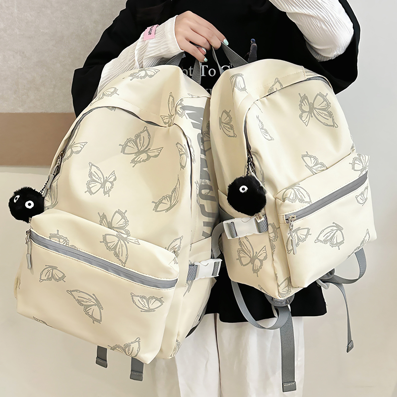 GUCEN女生双肩包高颜值蝴蝶可爱