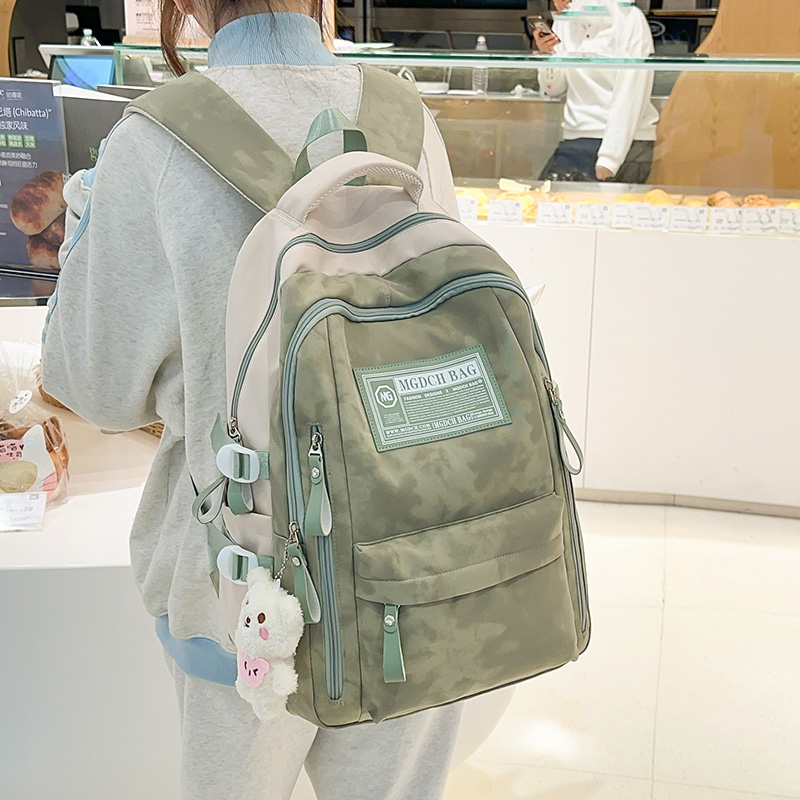 GUCEN日韩风书包女初中生双肩包