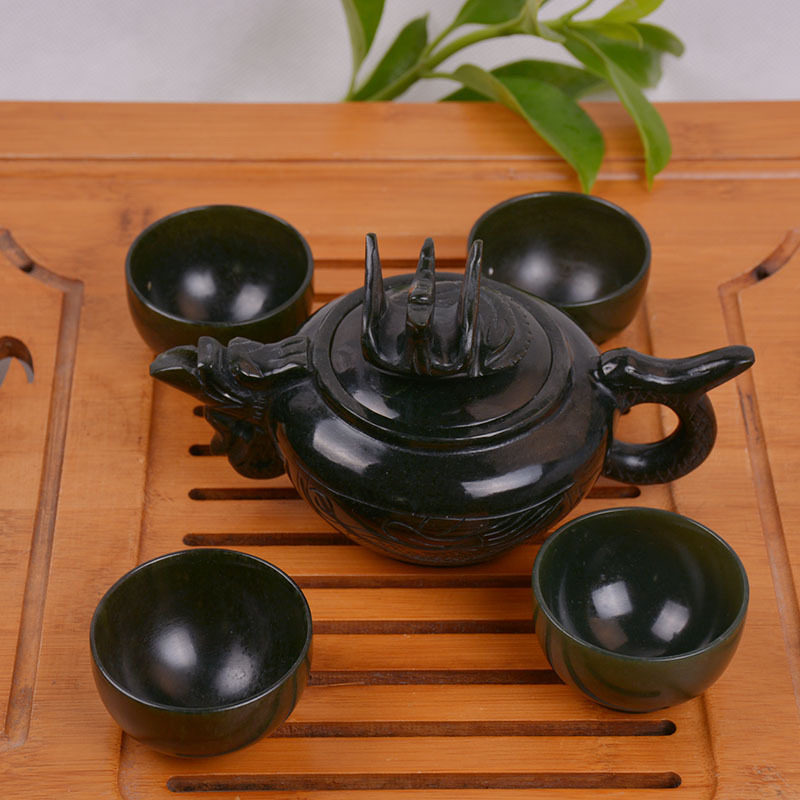 玉赐平安新疆和田玉礼品青玉酒具茶具玉壶杯玉碗套装商务礼品套装,珠宝/钻石/翡翠,其他,淘宝优惠券,粉丝福利购,淘宝优惠卷