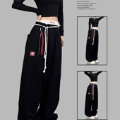 ROKBBK－K 布韩街舞潮牌抽绳流苏运动jazz爵士hiphop女跳舞长裤