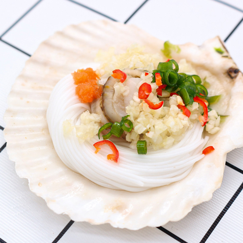 粉丝扇贝蒜蓉 包邮3袋600g*18只冷冻即食烧烤蒸海鲜新鲜扇贝