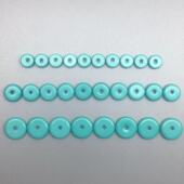 天然原矿高瓷绿松石6 10隔片隔珠垫片金刚星月佛珠文玩DIY配饰