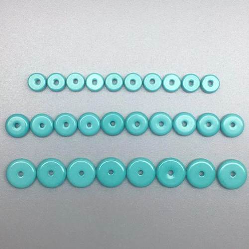 天然隔片绿松石原矿配饰