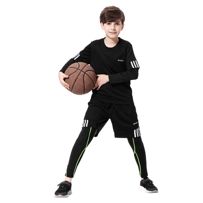 儿童篮球紧身衣训练服长袖速干